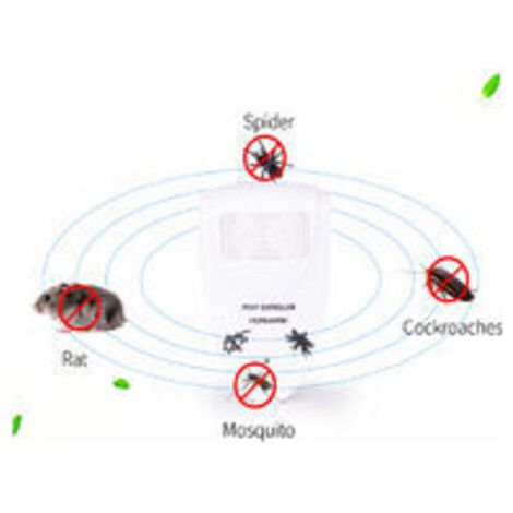 QORVA-Lot de 2 répulsifs à ultrasons pour chauves-souris – Débarrassez-vous des chauves-souris en 72 heures EU PLUG (1/3)