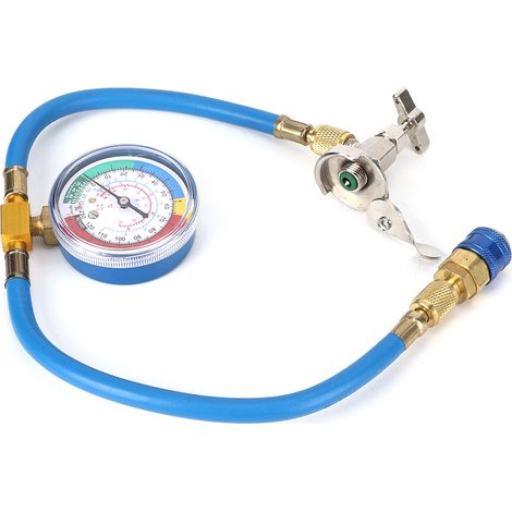 Outils de réparation de climatisation automobile, tuyau de charge de réfrigérant R134A, avec adaptateur pour manomètre (1/5)
