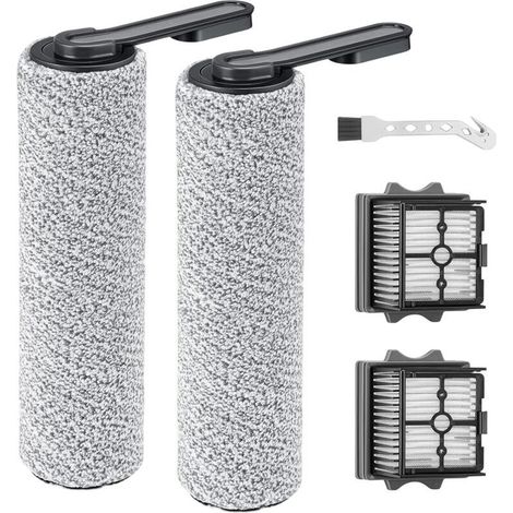Cepillo giratorio y filtro HEPA de repuesto para la aspiradora Tineco Floor One S5 Combo para sólidos y líquidos, 2 filtros + 2 cepillos giratorios + 1 cepillo de limpieza (1/5)