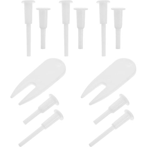 Kit de remplacement de 12 bouchons pour ballons de yoga et de fitness : adaptateur et extracteur de bouchon pour valve d'exercice, compatible avec les matelas et piscines gonflables. (1/5)