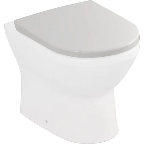 Copriwater originale serie Round in termoindurente bianco lucido (1/4)