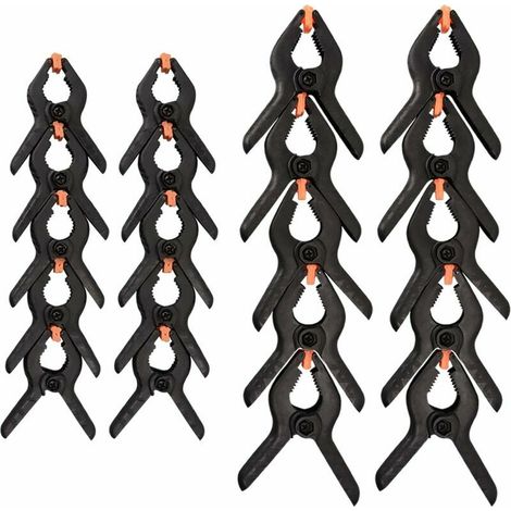 20er-Pack Nylon-Federklammern, 10er-Pack 5,1-Zoll-Klemmen, 10er-Pack 7,6-Zoll-Klemmen. (1/4)