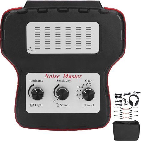 6-Channel Electronic Car Stethoscope Kit, Abnormal Noise Testing Tool, 100Hz-10kHz Engine Chassis Transmission (1/5)