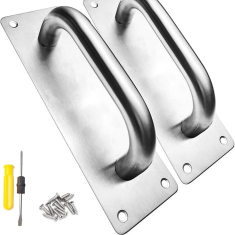 Poignée Porte Coulissante, Robuste de Exterieur en Acier Inoxydable pour Portes Grange Coupe-Feu Toilette Abri Jardin et Garage (1/5)
