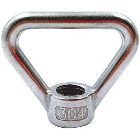 4 pièces de 304 M8 écrou en acier inoxydable lourd Duty Lifting Contour des Yeux Triangle en forme de vis Fastener (1/5)