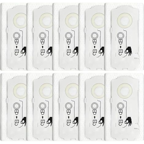 204308 Lot de 10 sacs à poussière pour Festool CT Mini, CT Mini I, CT MIDI et CT MIDI I fabriqués à partir de 2019 et plus – Extracteurs de poussière de type CT MIDI-2 (1/5)