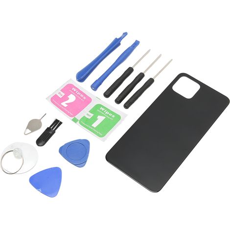 Cache arrière de batterie en verre noir de remplacement pour Google Pixel 4 (5,7 pouces) (1/5)