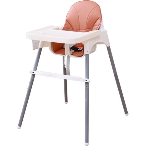 Silla de comer ajustable - blanca