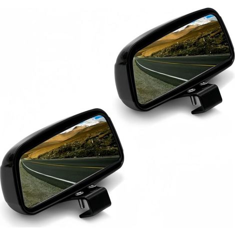 Rétroviseur d'angle mort,Miroir d'angle Mort pour Voiture,2PCS Grand Angle Réglables pour Voiture Camionnette Remorquage (type2) (1/5)