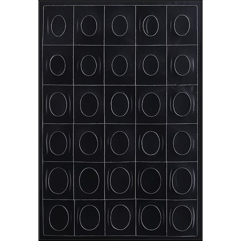 Kit de pochoirs auto-collants pour ongles en plastique transparent - Forme ovale - Outil de manucure DIY pour motifs de pierres précieuses (1/3)