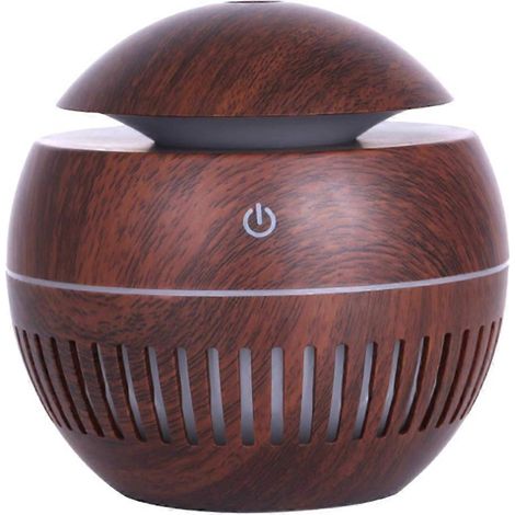 Portable humidificateur air USB électrique air diffuseur wood ultrasonique air huile essentielle aromathérapie veilleuse (1/5)