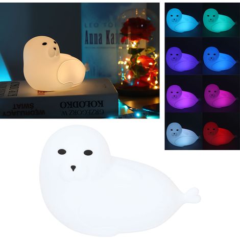 1,3-W-Silikon-Nachttischlampe, innovative USB-Nachtleuchte mit weißem Licht (1/5)
