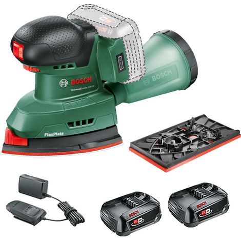 Bosch UniversalSander 18v 18V-10 Cordless Multi Palm Sander + X2 1.5AH Battery (1/5)