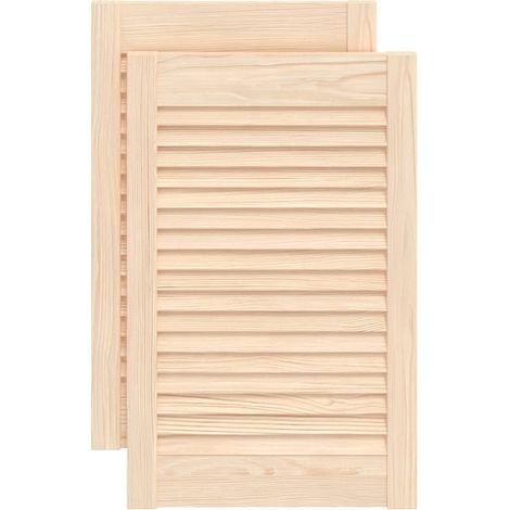 Maison Exclusive - Ante con Design a Lamelle 2 pz 61,5x39,4 cm in Legno di Pino