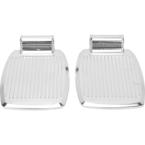 2 repose-pieds en aluminium antidérapant pour fauteuil roulant, pédales de rechange avec texture striée, accessoires universels (1/5)