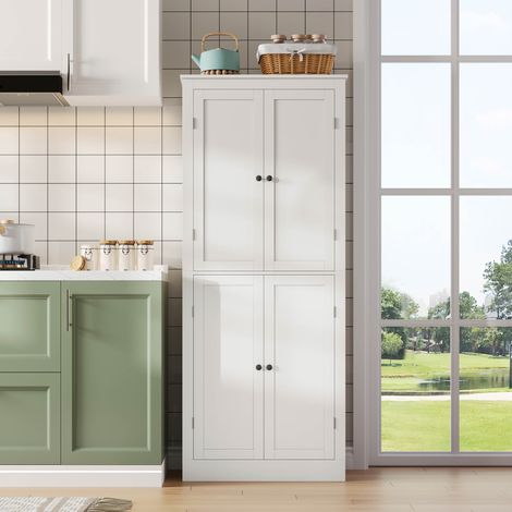Mobile cucina dispensa con cassetto MDF 75x40x182 cm OKMYHOME (1/5)