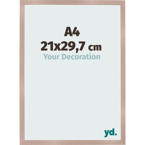 yd. - Cadre photo A4 21x29.7 - Rose Ancien - MDF - Bologna