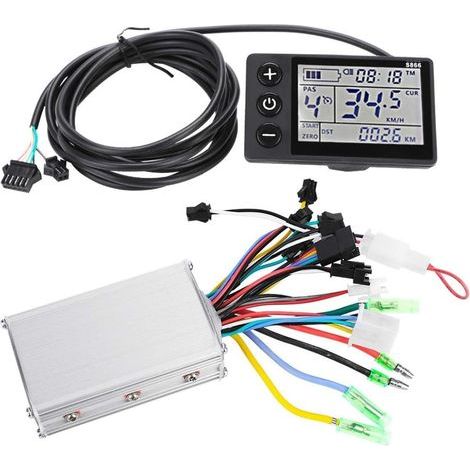 Contrôleur de Moteur électrique, 36V-48V Moteur Brushless électrique, écran LCD étanche Panneau Kit contrôleur Scooter Vélo électrique (2 36V-48V) (1/5)