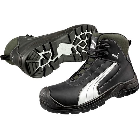 PUMA Chaussures de sécurité Cascades Mid taille 42 noir / blanc - 63.021.0-42 (1/10)