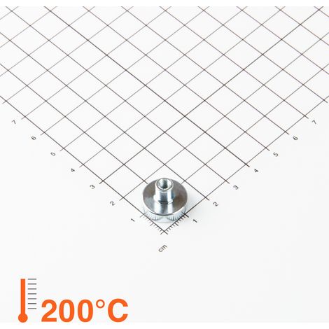 Magna-C Flachgreifer aus Samarium-Cobalt Ø16x4,5mm mit Gewindebuchse (1/4)