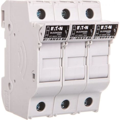 Portafusibile cilindrico 10x38mm 3P 30A CHCC3DU
