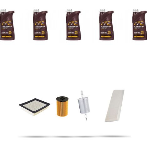 Kit tagliando 4 FILTRI e 5L OLIO compatibile con Opel Signum 3.2 v6 155kw Dal 2003 (1/5)