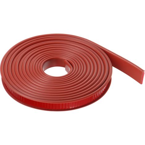 Bandeau de Chant en U 19/32" x 19.7ft (15mm x 6M) Auto-Adhésif TPE Placage Flexible Bandeau de Protection Souple pour Meuble Armoire Table Réparation, Marron (1/5)
