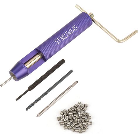 50 inserts filetés hélicoïdaux en fil d'acier inoxydable enroulé M2,5 x 2D
