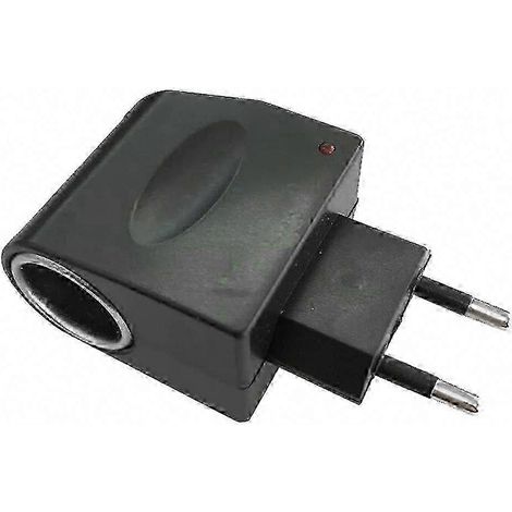 Prise allume-cigare 12V DC, convertisseur 220V AC vers DC, adaptateur de charge pour véhicule, fiche d'alimentation universelle, chargeur auto 12 volts. (1/5)
