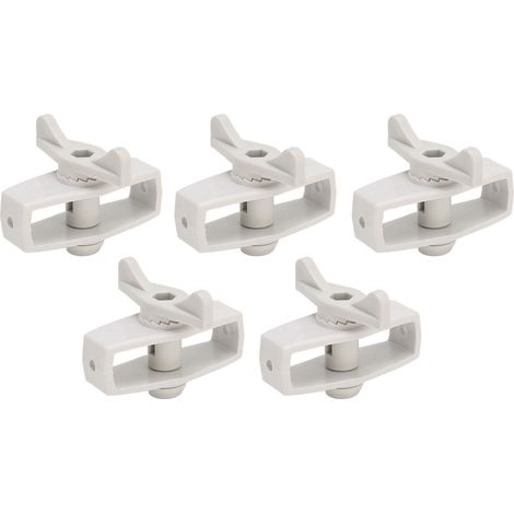 Lot de 50 tendeurs de fil pour clôture électrique portable de jardin, en alliage gris (1/5)