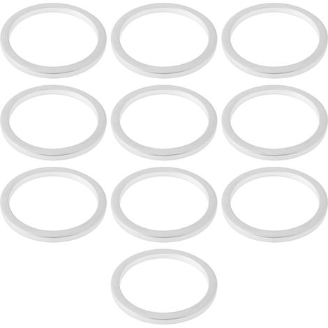 10x Joints d'étanchéité pour Bouchon de Vidange d'huile de Voiture en Aluminium 30713220 Compatible avec 27 X 22 X 2 Mm (1/5)