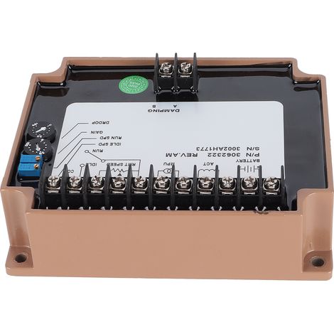 Régulateur électronique de vitesse moteur pour groupe électrogène diesel, contrôleur d'unité 3062322, tension DC12V/24V, pièce de rechange (1/5)