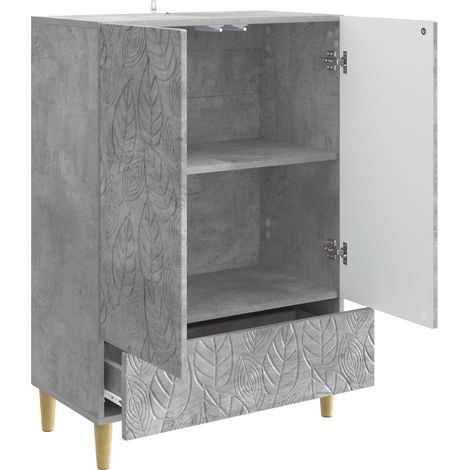 vidaXL Sideboard Concrete Grey 66 x 34.5 x 95 cm Engineered Wood (1/4)