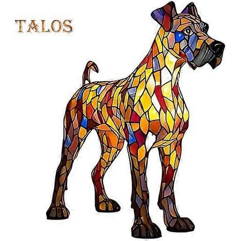 Lampe de nuit LED à lumière douce et non éblouissante, en forme de bouledogue ou de teckel, amusante et adorable. Lampe de bureau en forme de chien. Taille : 20 cm C (1/4)