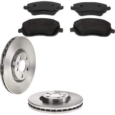 KIT FRENI ANTERIORI compatibile con FIAT ULYSEE (179) - DISCHI + PASTIGLIE OEM: FDB1556 / 17406 /SOSTITUZIONE DIRETTA/BASSA POLVERE/SILENZIOSO (1/5)
