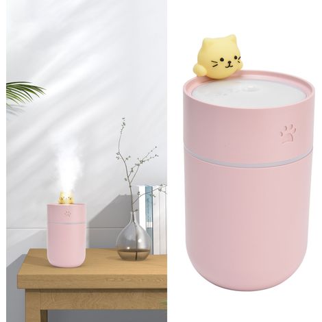 Wiederaufladbarer Mini-USB-Luftbefeuchter für Zuhause und Büro, Luftzerstäuber, stimmungsvolles Nachtlicht. (1/5)