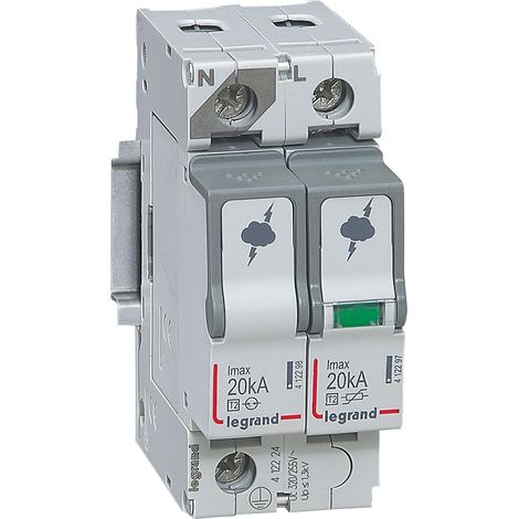 Parafoudre Legrand T2 1p+n Protection Surtensions Jusqu'à 20 Ka - Legrand