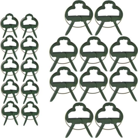 60 Pièces Clips pour Plantes grimpantes, Clips pour T omates, Clips pour Plantes, Clips pour Attache Tomate (2 Tailles) (1/5)