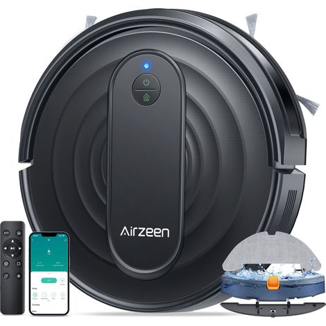 Aspirateur robot 3-en-1 3000Pa – Nettoyage automatique – Aspiration renforcée sur tapis – Contrôle via App/WiFi – 150 min d'autonomie – Honiture
