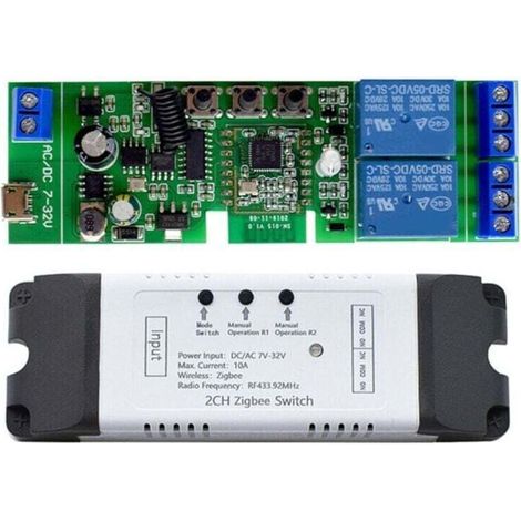 Contrôleur de moteur d'actionneur linéaire électrique Wi-Fi Tuya Zigbee à 2 canaux (1/4)