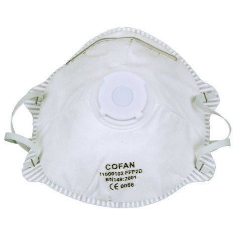 Set de 2 Mascarillas FFP2 (D) con válvula de exhalación Filtración superior al 94 % No Reutilizables 11000102
