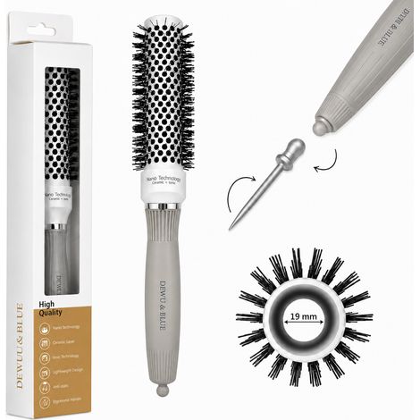 Brosse chauffante en céramique avec ionisation nano techno 19 mm (1/5)