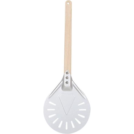 7" /8" Pelle à Pizza, Planche à Pizza Aluminium, Pierre a Pizza Pierre à Pizza Spatules Manche Long en Bois Détachable, Accessoires à pizza pour la maison Pelle à pizza (Wooden Handle, 7 inch)