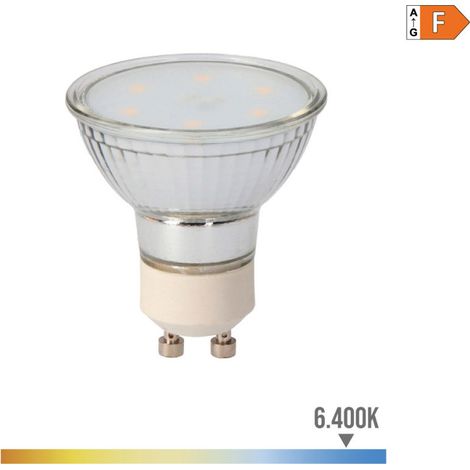 Ampoule LED EDM Verre Dichroïque GU10 5W 400lm 6400K Lumière Froide Ø5x5,5cm (1/3)
