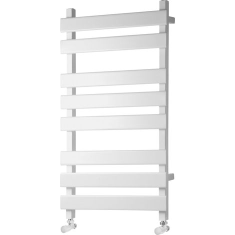 Heatwave Sierra White Designer Towel Rail 800mm (H) x 500mm (W) (1/2)