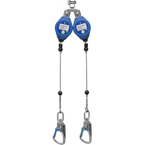 Anticaduta a richiamo automatico a doppio cavo 2,5 m - B0IK-A0165