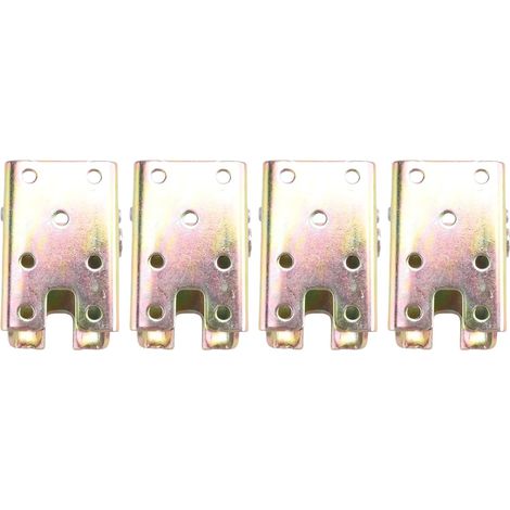 4 PièCes SéRies Pieds de Table Pliants Supports de Support de Lit Meubles Pliables Jambe Pieds Serrure 2,4 Pouces de Hauteur avec Ressorts (1/5)