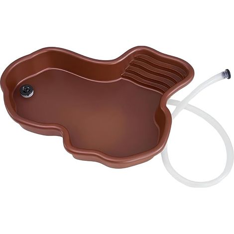 Bath Bowl, Reptile Bath Dish, Reptile Bowl with Drainage Suitable for Turtles, Horned Frogs and Other Amphibians and Reptiles Gamelle pour Reptiles avec Drainage Convient Aux Tortues, Aux Grenouilles (1/5)