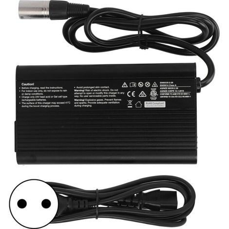Replacement accessory for 24V 8A battery charger for electric scooter wheelchairs. (1/5)