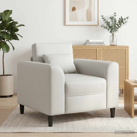 vidaXL Poltrona Bianco Similpelle (1/5)